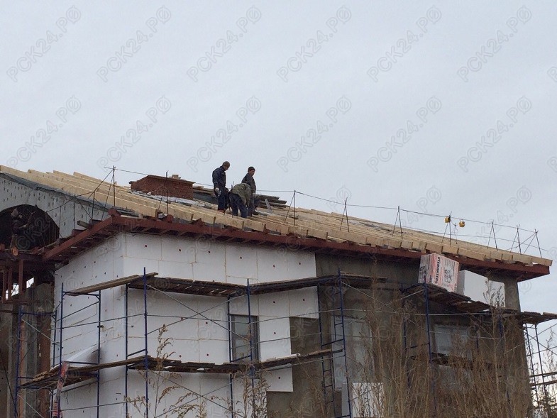 Покрытие кровли мембраной